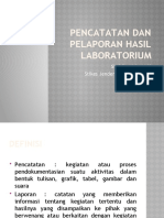 Pencatatan Dan Pelaporan Hasil