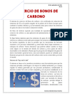 Comercio de Bonos de Carbono