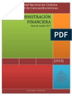 Administración Financiera - Guía de Estudios, UNC