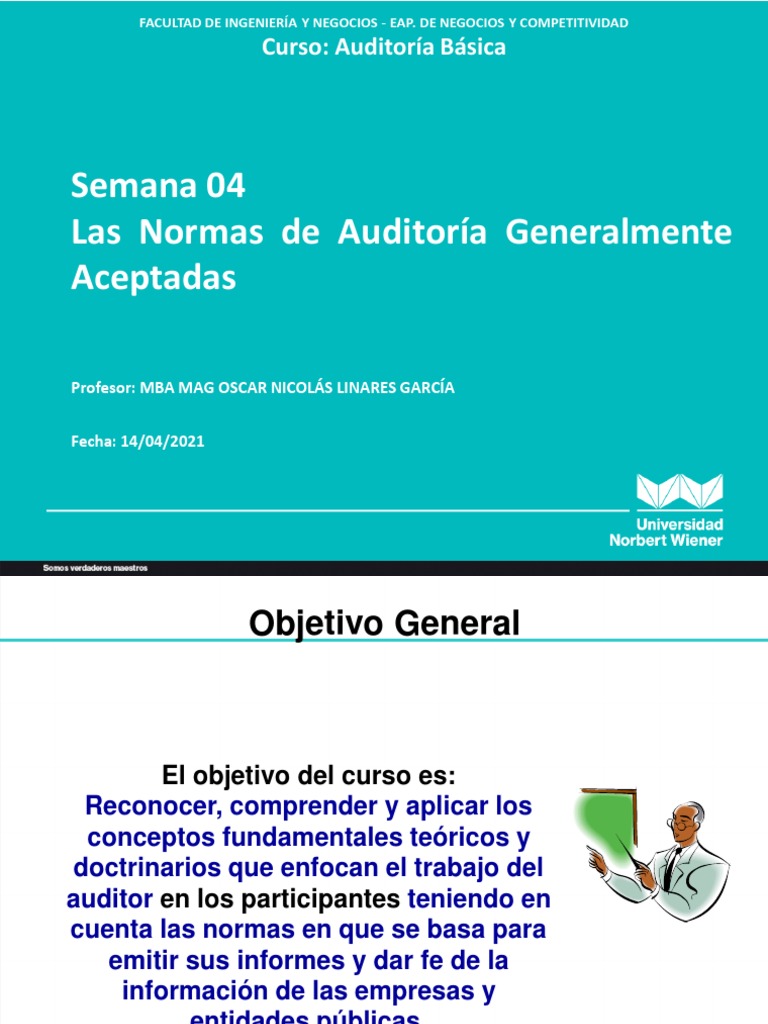 Normas de Auditoría Generalmente Aceptadas | PDF | Auditoría | Contralor