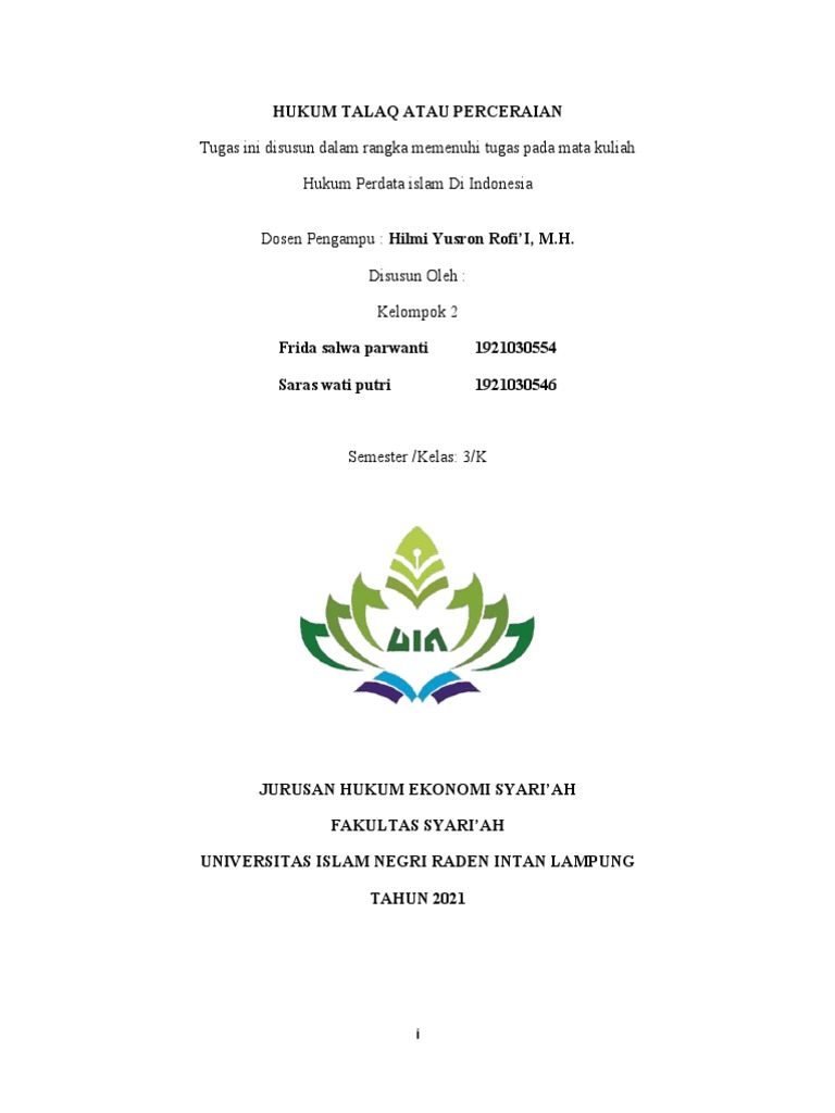 Makalah Kel 2 - Talaq | PDF