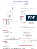 1. Pressure Control - Calculation