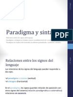 Paradigma y Sintagma