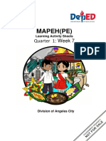 G 2 Q1mapeh (Pe) Week 7