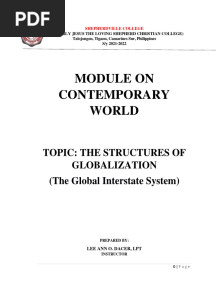 Contemporary World Module 4