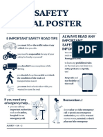 Road Safety Digital Poster