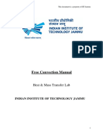 Free Convection Manual: Heat & Mass Transfer Lab