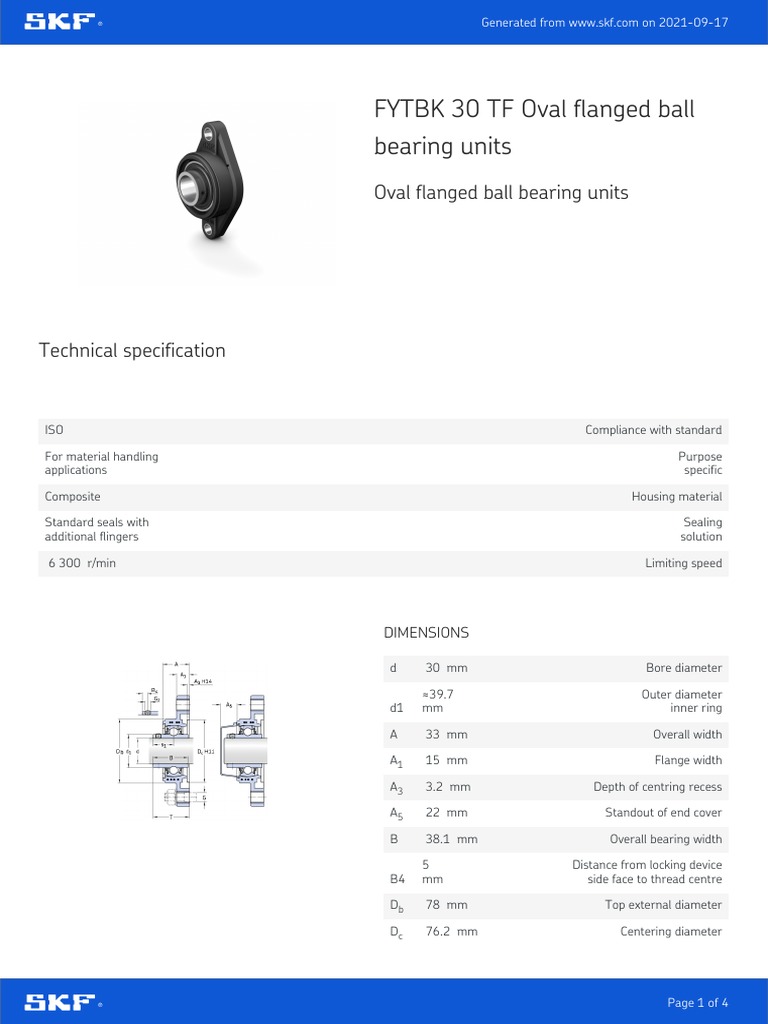 FYTBK 30 TF Oval Flanged Ball Bearing Units 20210917 PDF Screw