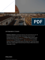 Renaissance Architecture Summary