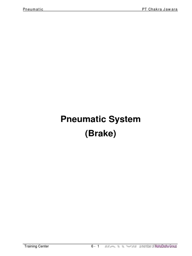 Pneumatic and Brake System PDF