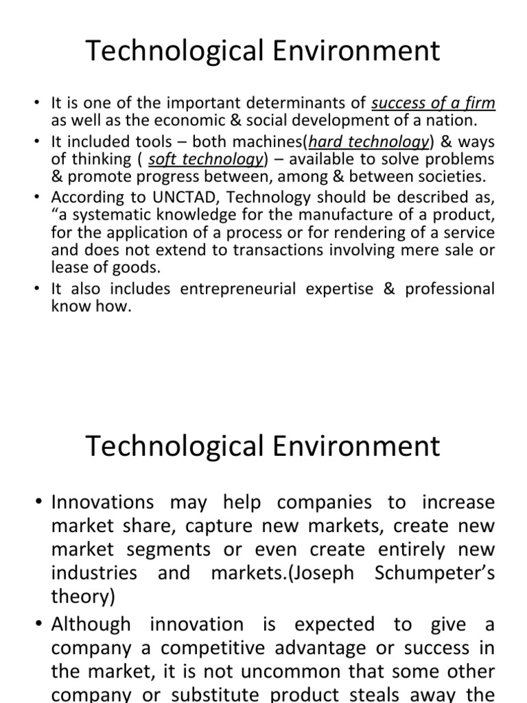 Technological Environment | PDF | Competitive Advantage | Market ...