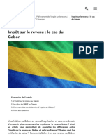 Impôt Sur Le Revenu - Le Cas Du Gabon