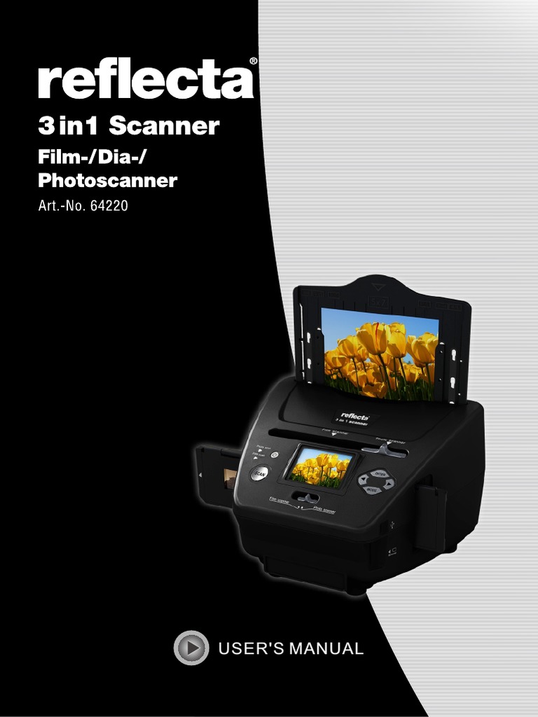 User Manual Reflecta 3 in 1 PDF Image Scanner Icon