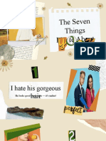 Beige and Green Scrapbook Collage Seven Things I Hate About You Fandom Fun Presentation