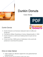 Dunkin Donuts: Case Study