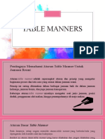PERTEMUAN KE 5 - Table Manners