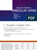 ENGLISH GRAMMAR 1 - Irregular Verbs