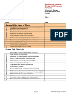 General Objectives of Phase: Schematic Design