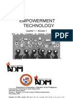 Empowerment-Technology-SHS - Q1 - Mod1 - ICT in The Context of Global Communication - Ver3