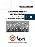 Empowerment-Technology-SHS Q1 Mod1 ICT in the Context of Global Communication Ver3