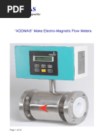 Addmas: "ADDMAS" Make Electro-Magnetic Flow Meters