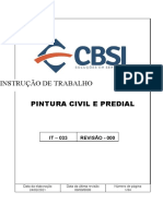 I.T - 033 - Pintura civil e predial