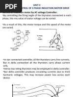 Unit 4 Stator Side Control of 3 Phase Induction Motor Drive