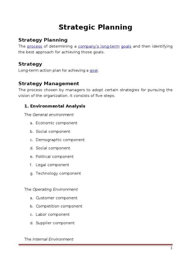 2 - Strategic Planning | PDF | Strategic Management | Swot Analysis