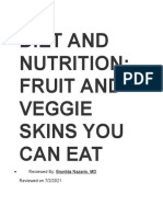 Diet and Nutrition Fuit and Veggies Skin You Can Eat