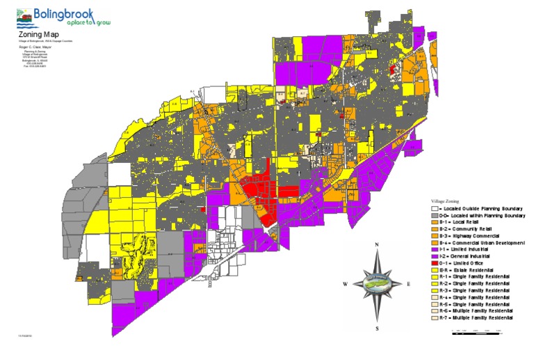 2010 Bolingbrook IL Zoning Map