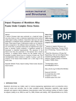 Impact Response of Aluminium Alloy Foams Under Complex Stress States