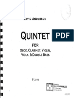 Anderson, D. - Quinteto para oboe, clarinete, violín, viola y contrabajo