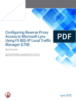 Reverse Proxy Access Microsoft Lync Partner Use Case