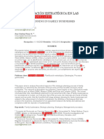 La Planificación Estratégica en Las Empresas Familiares