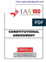 Constitutional amendment procedures and key amendments