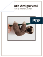 Mr. Sloth Amigurumi: Pattern by Ambroscrochet