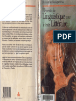 Dominique Maingueneau - Eléments de Linguistique Pour Le Texte Littéraire
