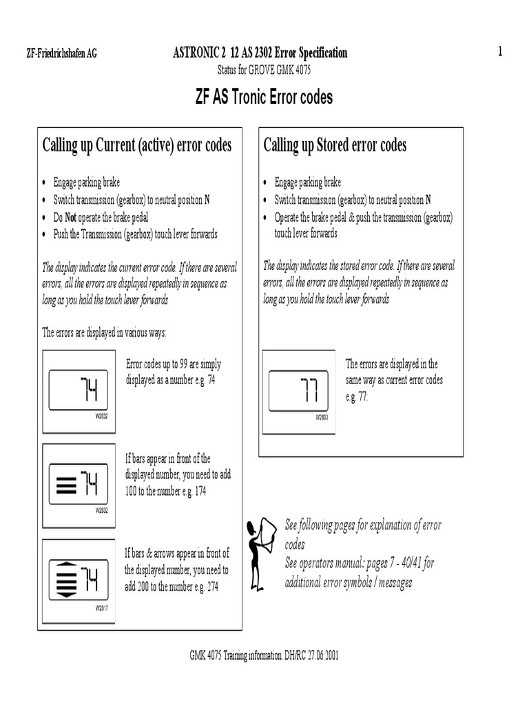 Zf Astronic Error Codes Pdf Transmission Mechanics Clutch