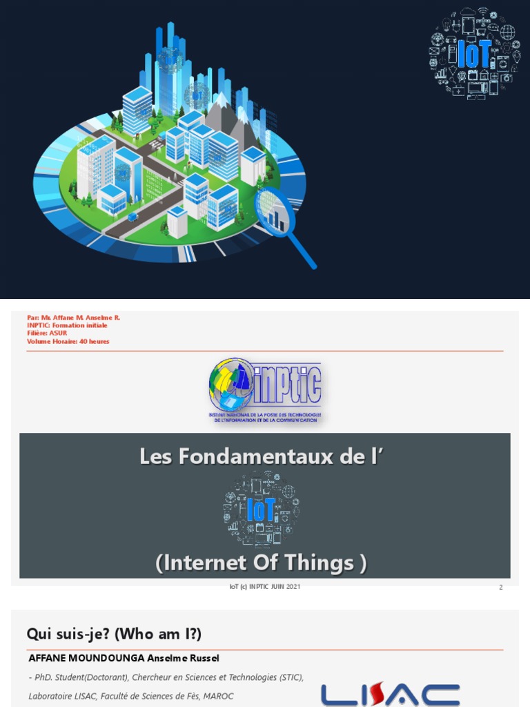 Fondamentaux de l'Internet des Objets | PDF | Internet des objets ...