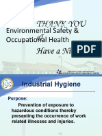 Environmental Safety & Occupational Health