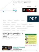 Network Security 1.0 Modules 8 - 10 - ACLs and Firewalls Group Exam Answers