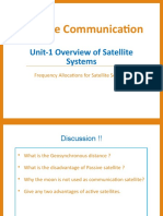 Satellite Communication: Unit-1 Overview of Satellite Systems