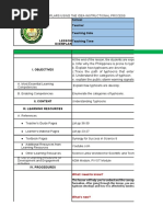 School Teacher Teaching Date Teaching Time Lesson Exemplar: What I Need To Know?