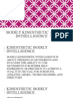 Bodily Kinesthetic Inthelligence: Multiple Intelligence Theory