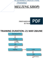 (Steel Melting Shop) : Training Duration:-21 May-28June