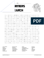 Transformers Word Search Title