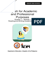 EAPP11 - Q1 - Mod1 - Reading and Writing Academic Texts - Version 3