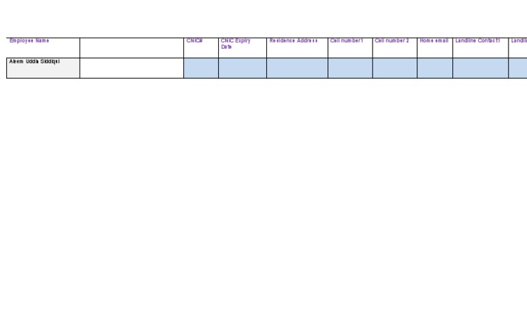 Employee Name | PDF