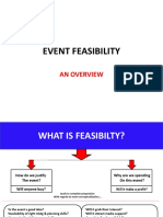 Event Feasibility: An Overview