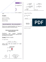 Resumo Equaçoes Biquadradas